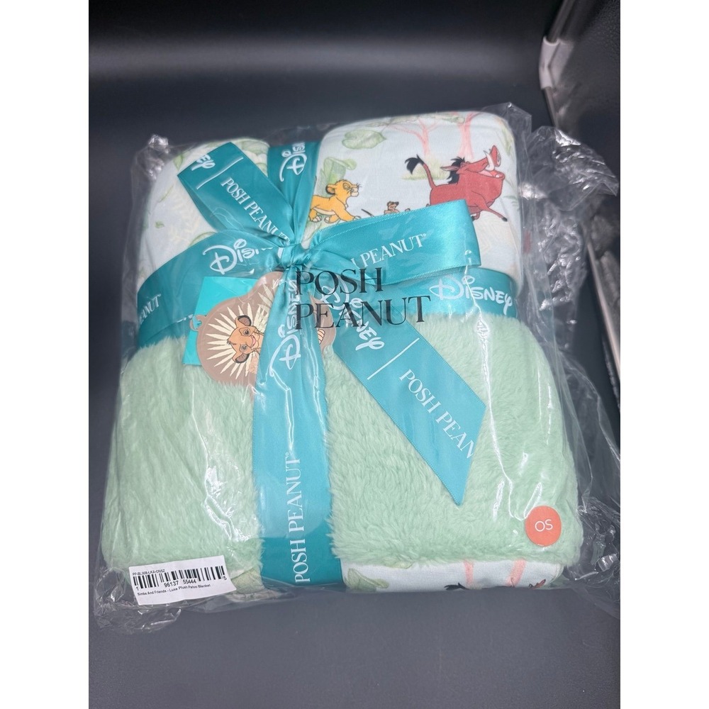 NIB Posh Peanut Disney Simba and Friends Lion King Luxe Plush Patoo Blanket